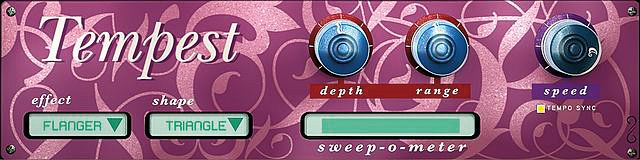 Sonoma's Tempest offers eight modulation effects