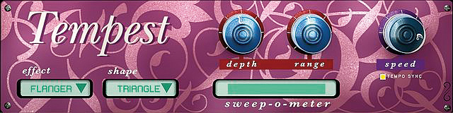 Sonoma's Tempest offers eight modulation effects