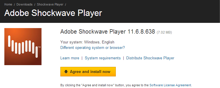 adobe shockwave player 11 for mac