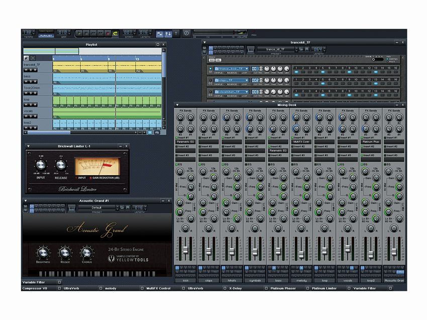 Version 8 now gives you an increased number of mixer groups and inserts.