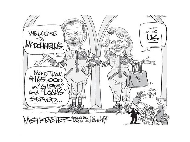 Political cartoon Bob McDonnell