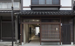 Exterior of a renovated Japanese house