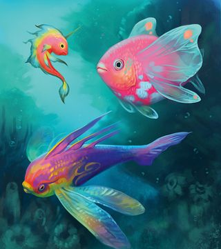 These fantasy tropical fish will inspire you to paint