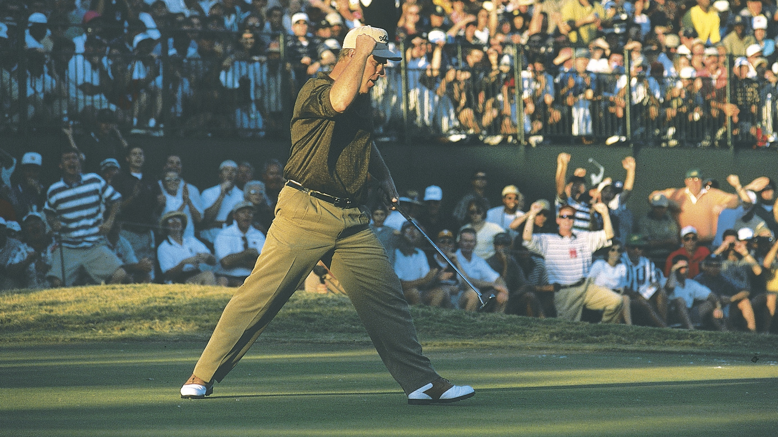 Hal Sutton celebrates victory in the Tour Championship