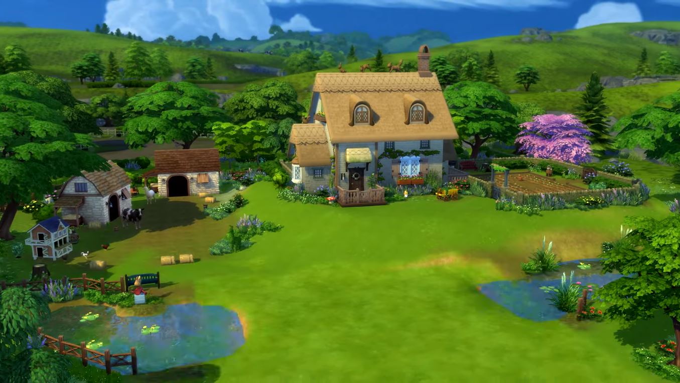 cottage living sims 4
