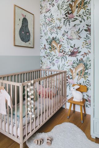 Woodland themed nursery designed by Room to Bloom
