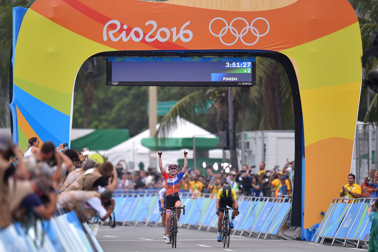Anna van der Breggen (Netherlands) wins the gold