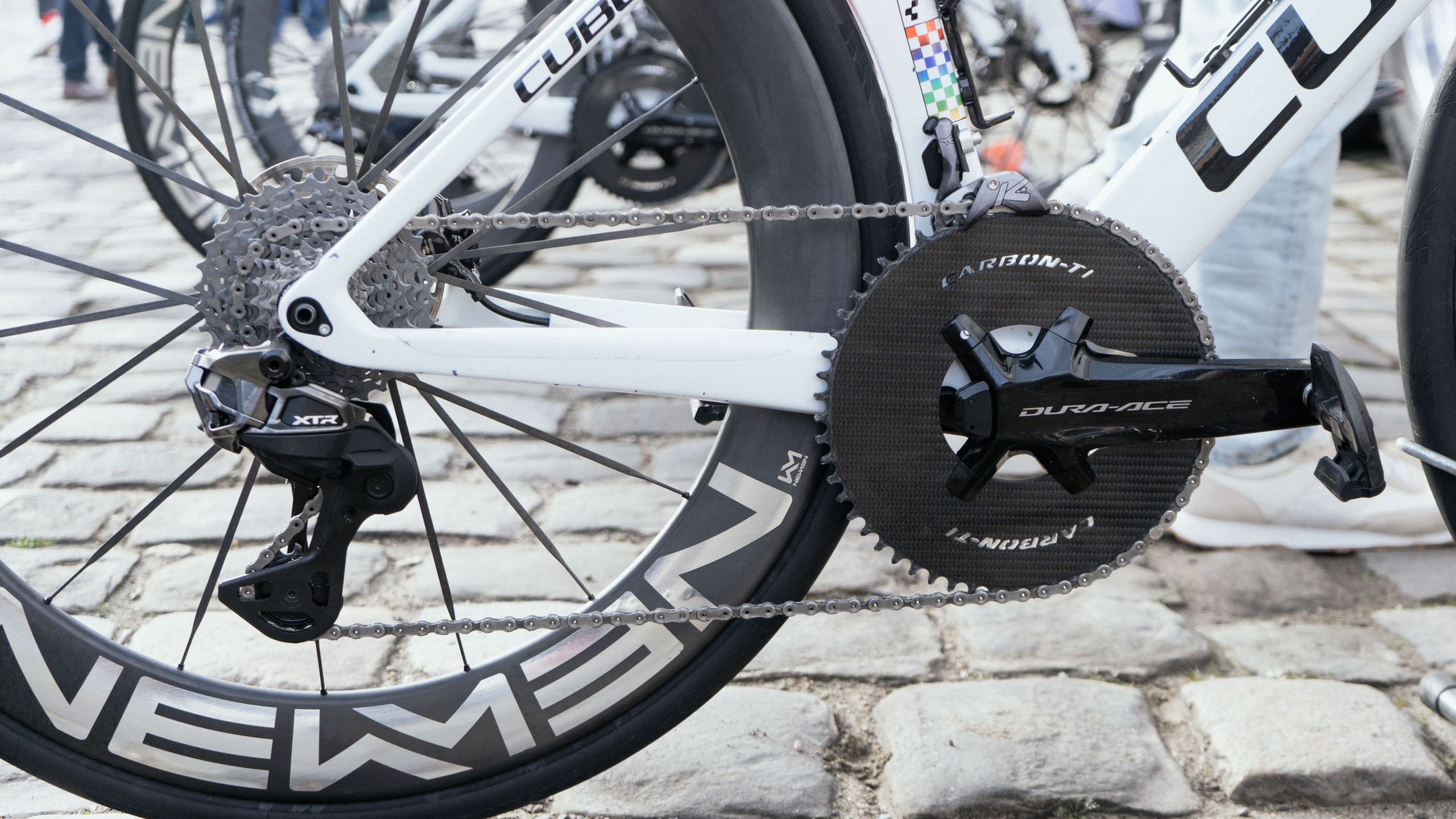 Prototype Dura-Ace, unreleased components, crazy double valves and hacked drivetrains: Mega Paris-Roubaix men's tech gallery