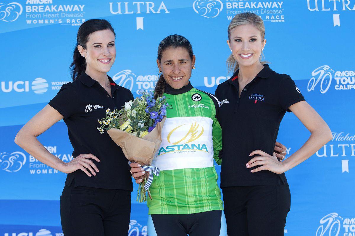 Arlenis Sierra (Astana Women's Team) also leads the points classification