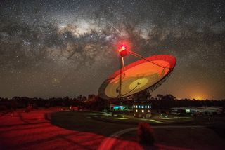 The Parkes Murriyang radio telescope in Australia picked up the strange signal in April, 2019.