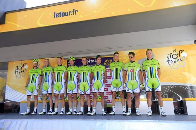 Team Cannondale is presented.