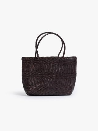 Basket Case Mini Leather Bag - Marrone Scuro