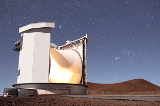 The James Clerk Maxwell Telescope in Hawaii, which made the initial detection of phosphine in the atmosphere of Venus.