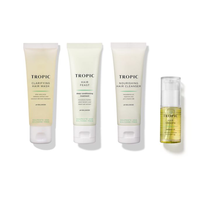 Tropic haircare range