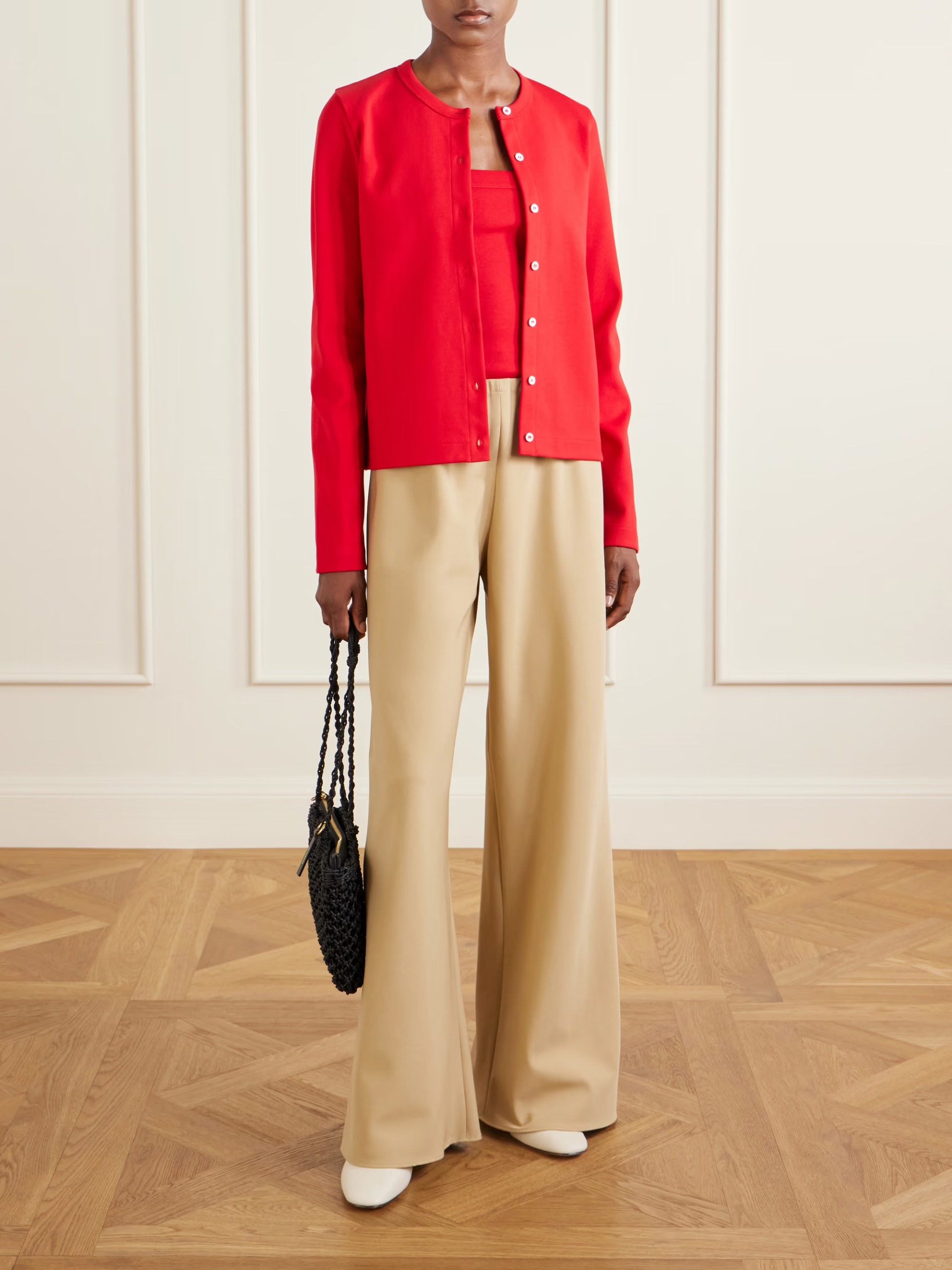 Flore Flore, Poppy organic cotton-jersey cardigan