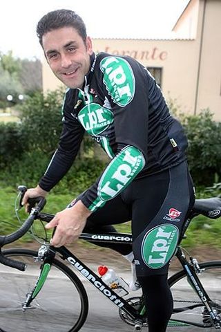 Dario Pieri (LPR) at a training ride in January 2006