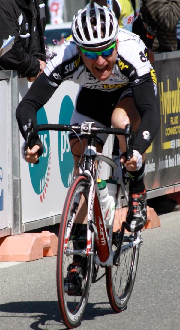 Gordon McCauley (Subway-Avanti) won the three-man sprint for stage honours.