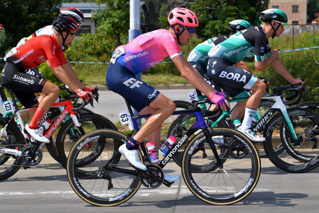 EF Education First&#039;s Hugh Carthy on stage 2 of the 2019 Tour of Guangxi