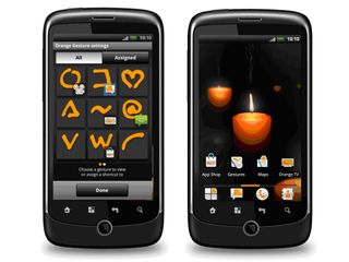 Orange Gestures and Live Wallpapers for Android