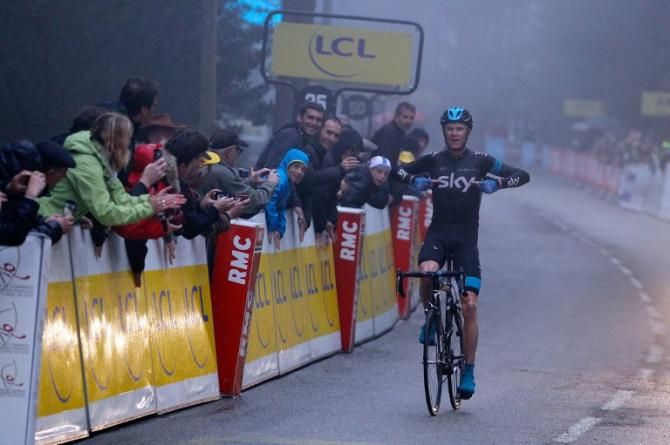 Chris Froome (Sky) climbed away for the stage and overall win