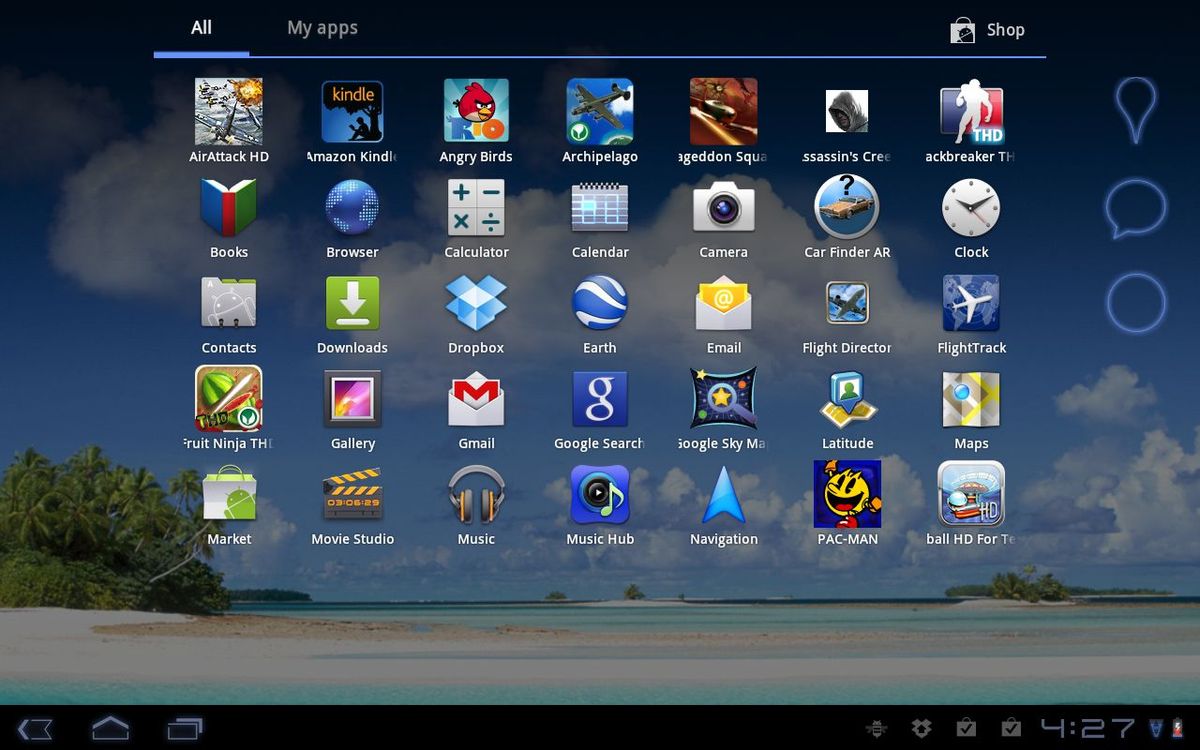 Samsung Galaxy Tab 10.1: Market and apps - Samsung Galaxy Tab 10.1 ...