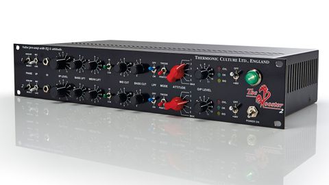 The Unit features two channels of mic/line/DI pre amplification with a simple but broad EQ section