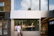 launch of forefront a new gallery and cultural platform in London, exterior at Milieu building by HGG