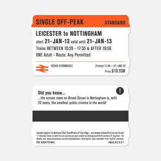 national rail ticket design