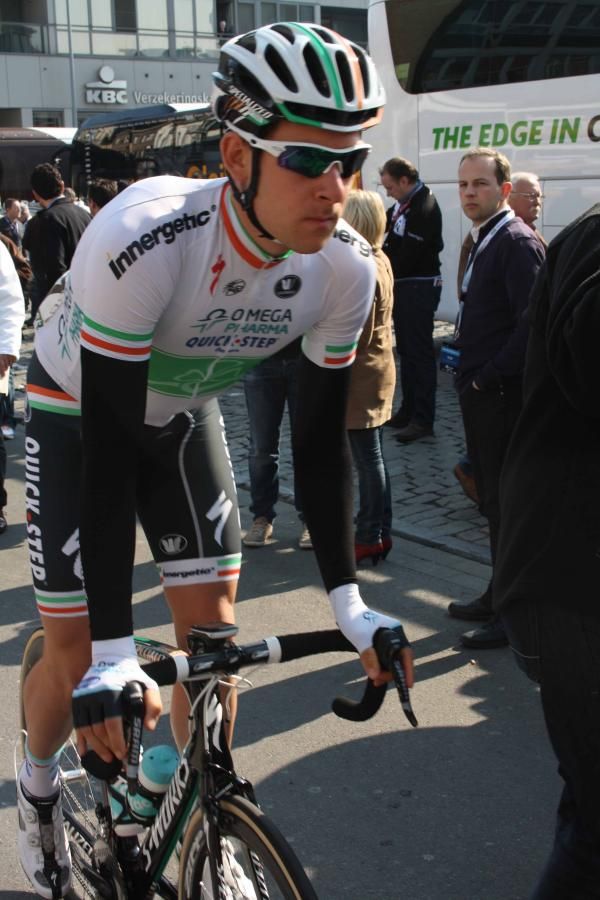 Irish champion Matt Brammeier (Omega Pharma-QuickStep) at Dwars Door Vlaanderen.