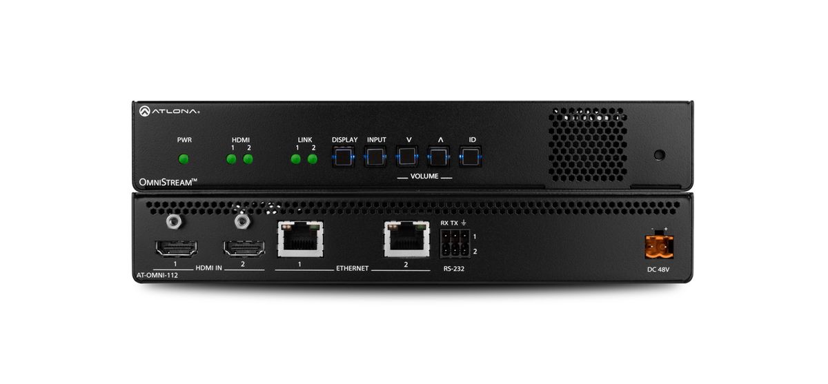 The Atlona OmniStream 112 delivers 4K video using SMPTE VC-2 virtually lossless compression.