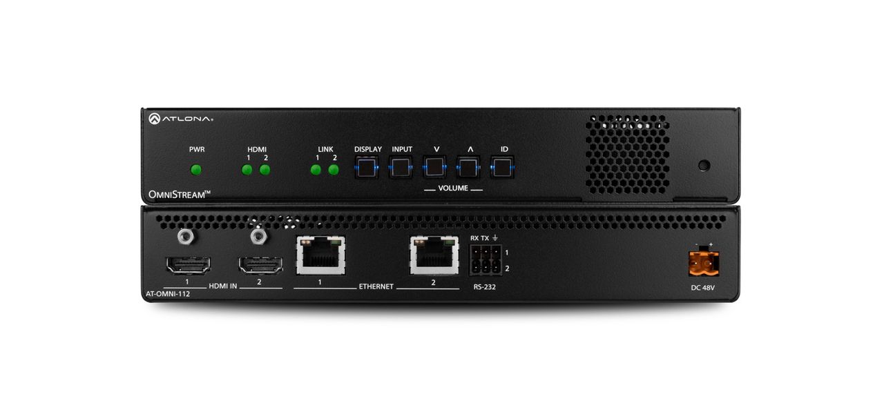 The Atlona OmniStream 112 delivers 4K video using SMPTE VC-2 virtually lossless compression.
