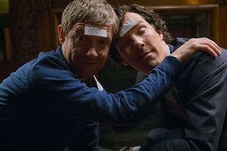 Watson and Sherlock drunk