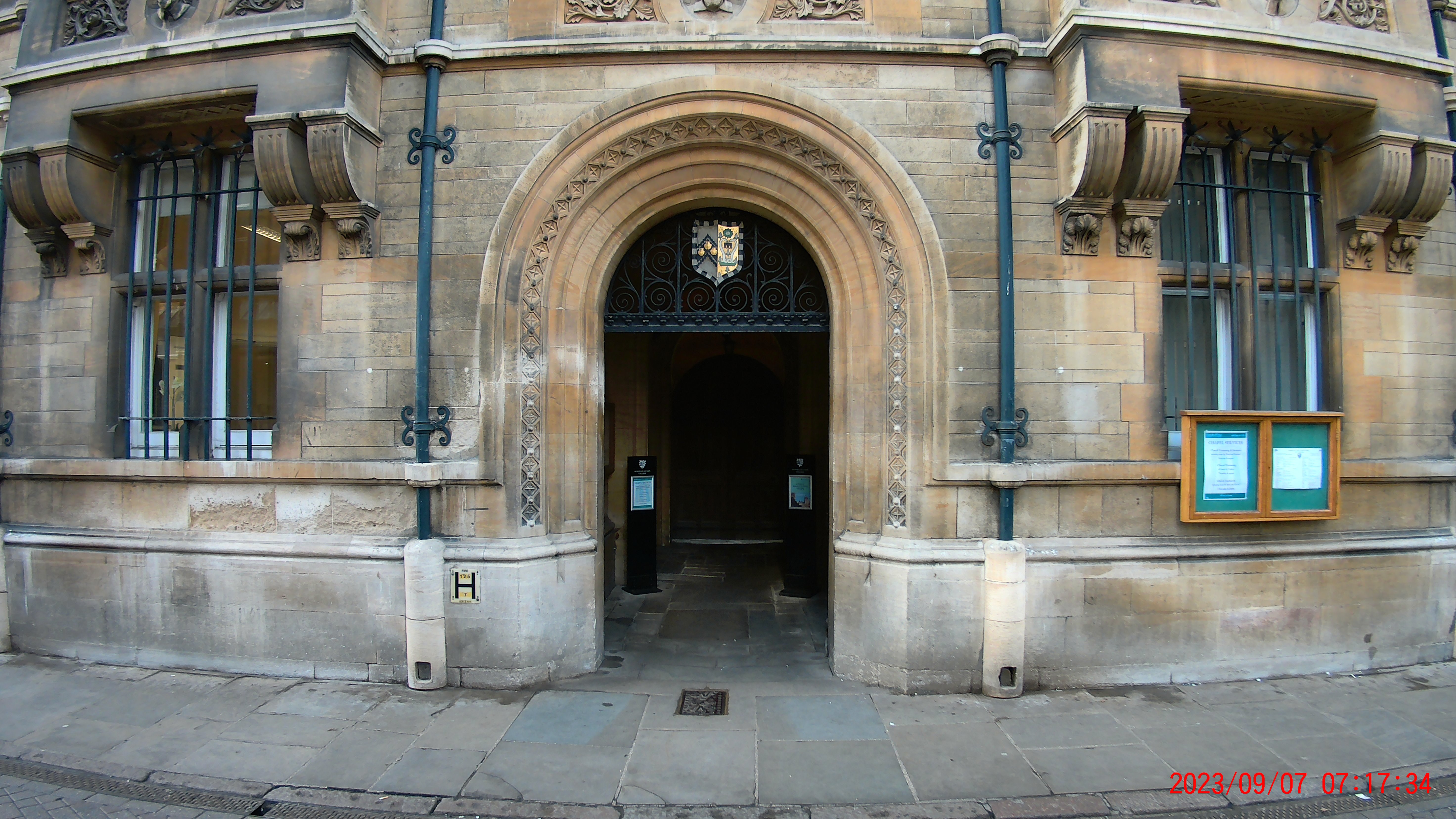 Photo of a Cambridge University building taken with the SJCAM SJ20 action camera