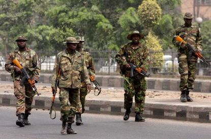 Nigerian troops.