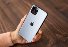 iPhone 11 Pro held in someone's hand