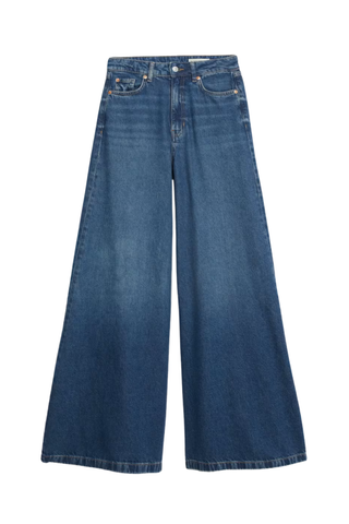 Lyocell™ Blend Wide Palazzo Leg Jeans