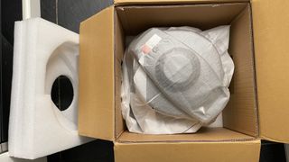 Instant Pot Duo Crisp with Ultimate Lid unboxing from cardboard box with Styrofoam