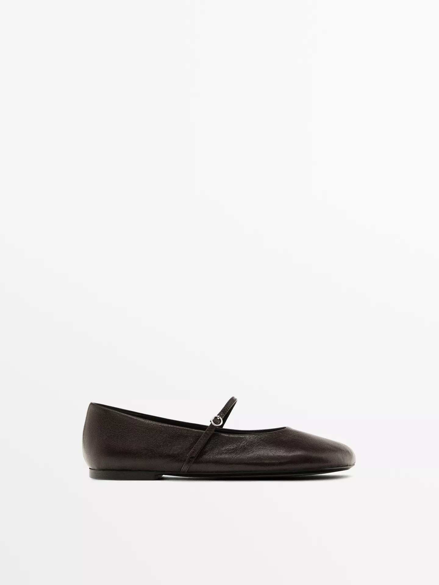 Soft Ballet Flats With Buckle