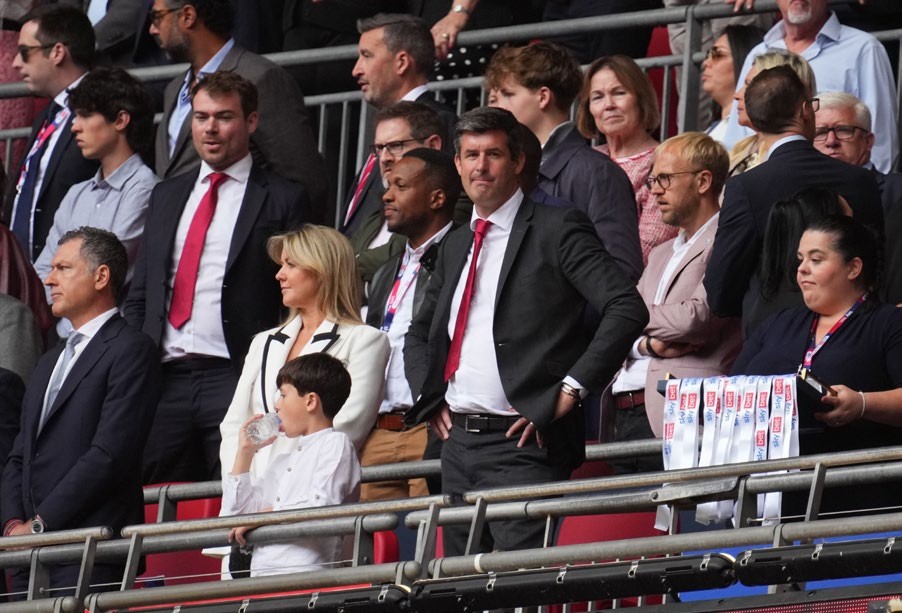 EDITORIAL USE ONLY No use with unauthorised audio, video, data, fixture lists, club/league logos or "live" services. Online in-match use limited to 120 images, no video emulation. No use in betting, games or single club/league/player publications. Mandatory Credit: Photo by David Winter/Shutterstock (15312048ks) Leyton Orient director Matt Porter Charlton Athletic v Leyton Orient, EFL Sky Bet League One, Play-Off Final, Football, Wembley Stadium, London, UK - 25 May 2025