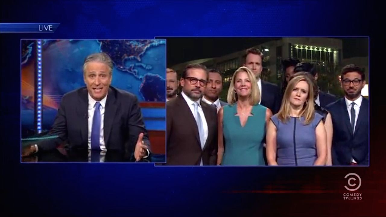 Everyone showed up for Jon Stewart&amp;#039;s final Daily Show