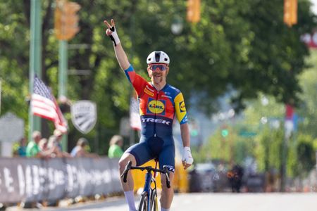 Quinn Simmons (Lidl-Trek) wins the elite men's road race at the 2025 USA Cycling Pro Road National Championships