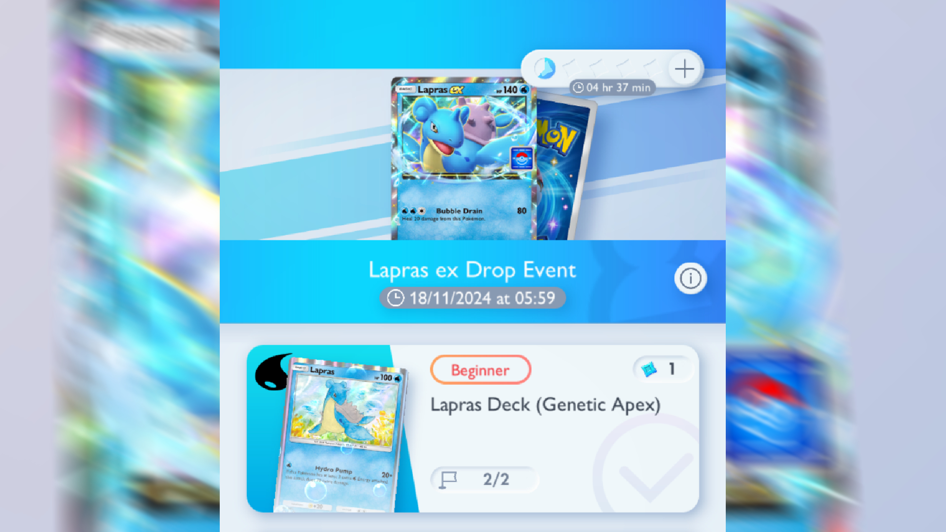 Pokemon TCG Pocket Lapras z wydarzenia