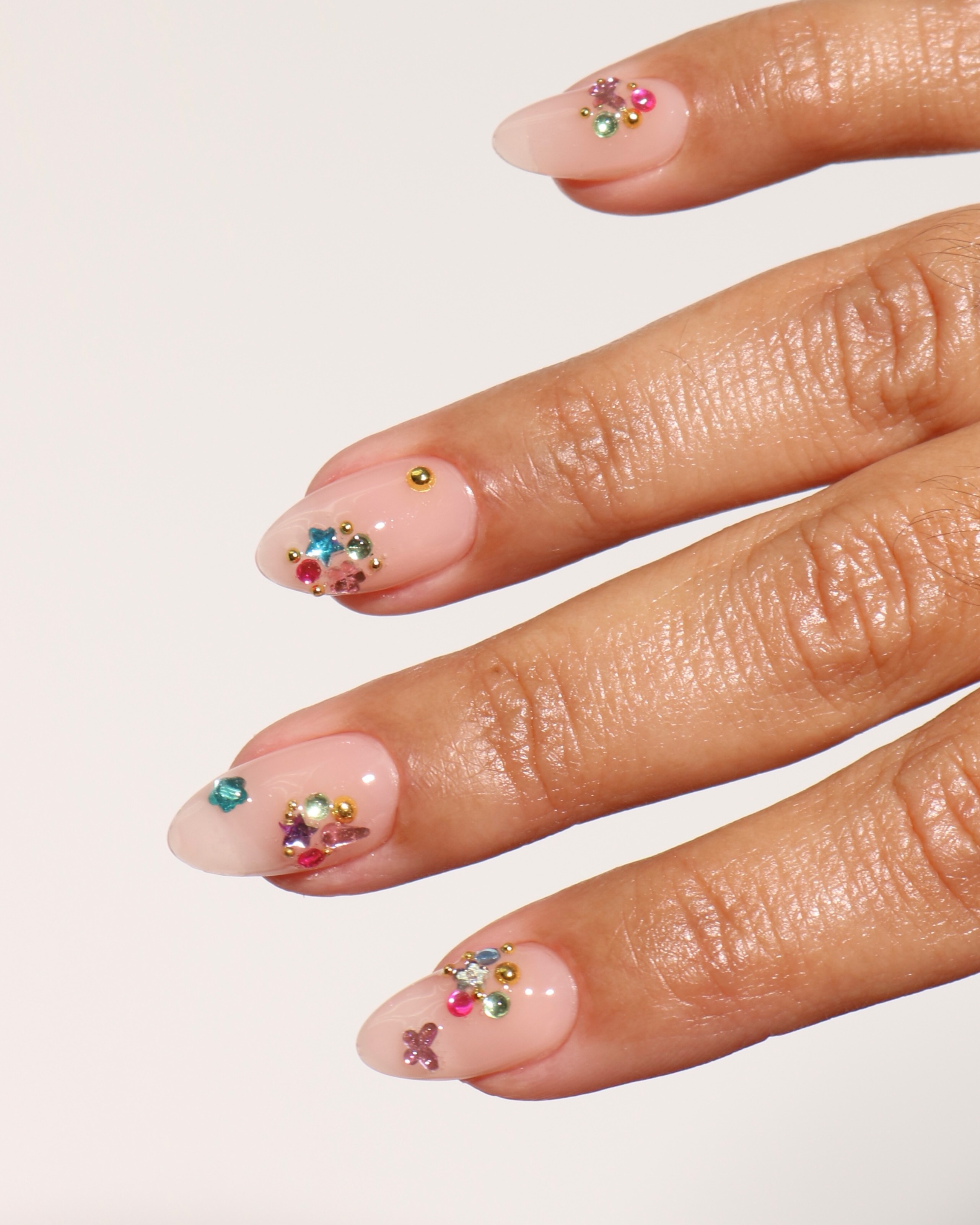Gem-clustered nails.