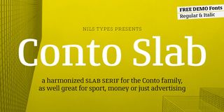 Conto Slab font