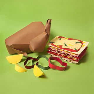 Paper art food