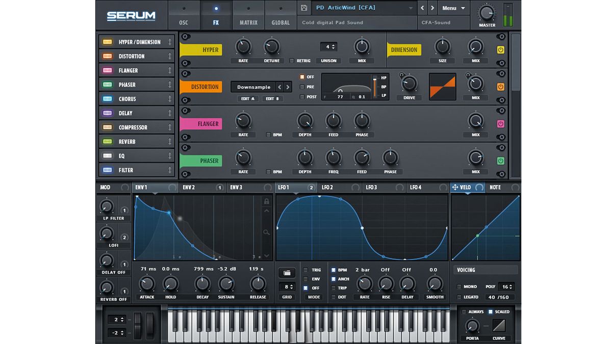 Some of the onboard effects modules are better than many plugins