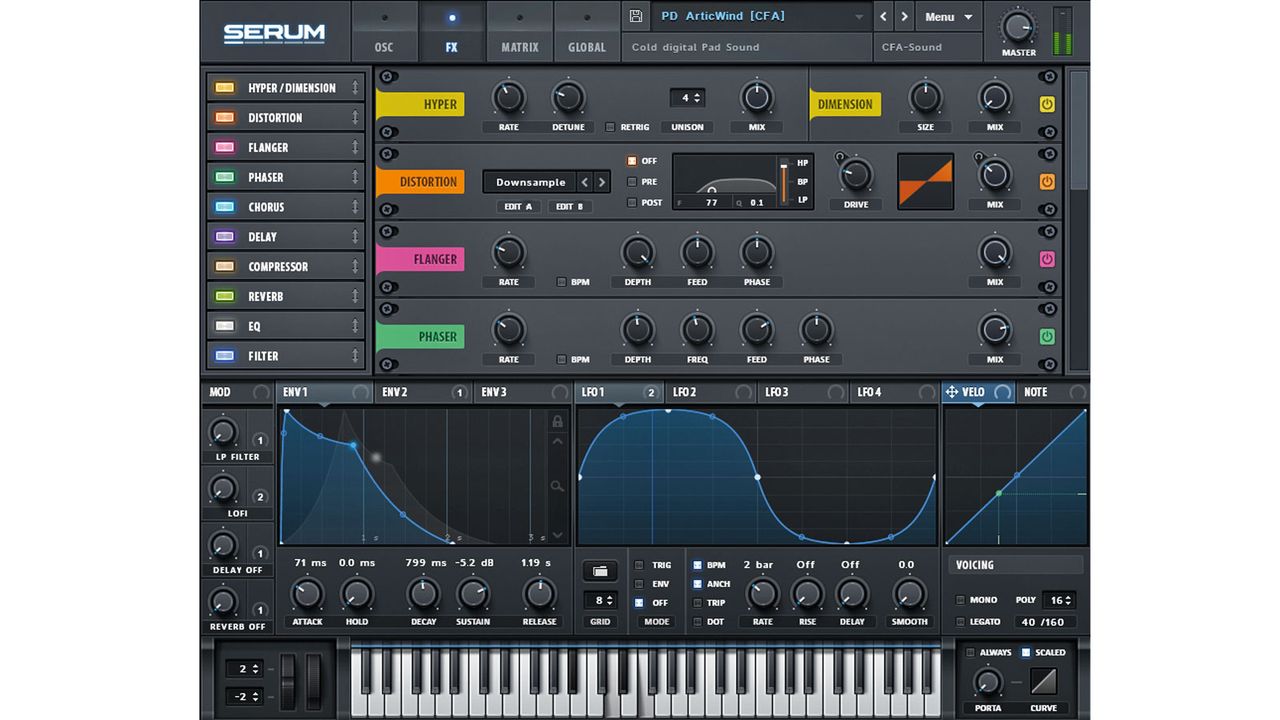 Some of the onboard effects modules are better than many plugins