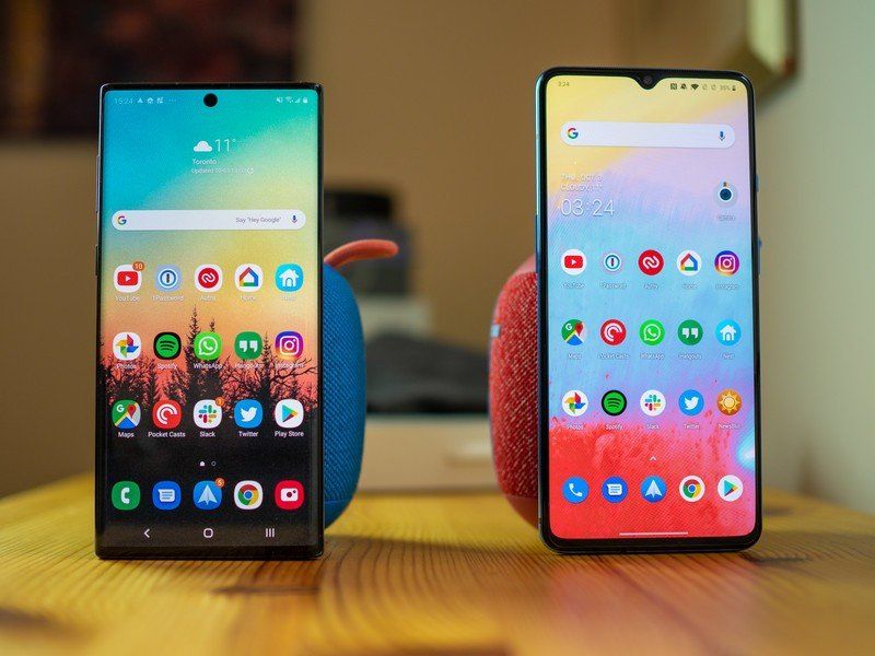 OnePlus 7T and Galaxy Note 10