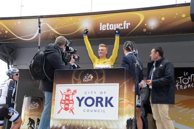 Marcel Kittel at the sign on in York