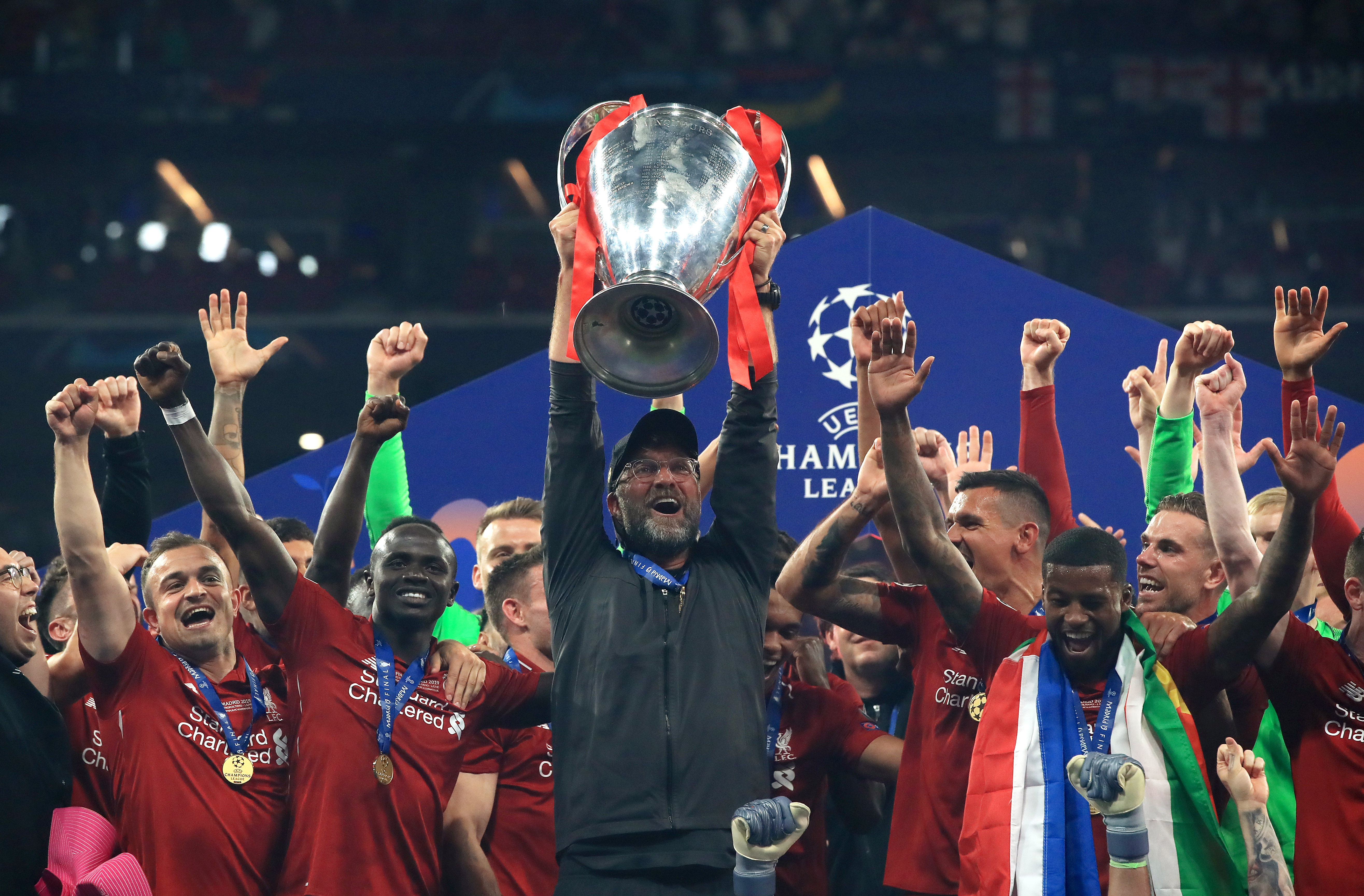 Jurgen Klopp won the Champions League with Liverpool last season